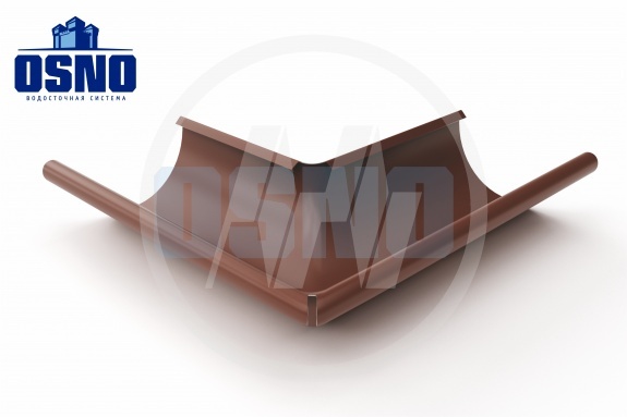 Угол желоба внешний 90° (125x90мм) OSNO